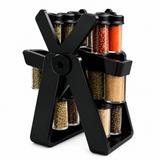 18 jar rotating spice rack